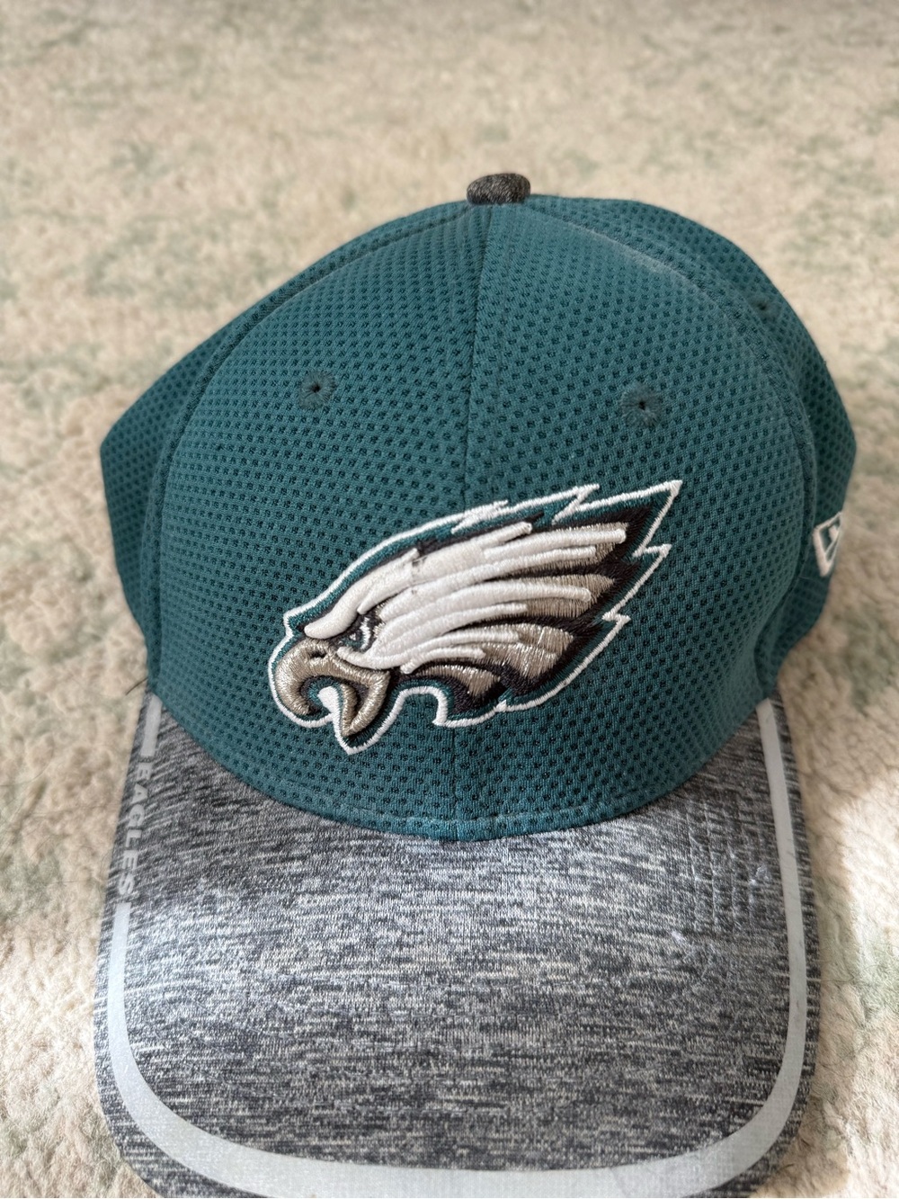 New Era Philadelphia Eagles Teal Mesh Cap with Gray Brim